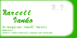 marcell vanko business card